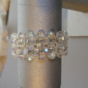 Vintage Aurora Borealis Crystal Bracelet